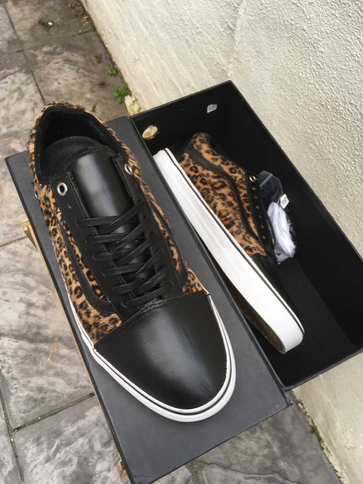 NUOVO Vans Syndicate Old Skool 92 PRO AVE Aneto Ghepardo Stampa Nero Wtaps UK 9.5 NUOVO Vans Syndicate Old Skool 92 PRO AVE Aneto Ghepardo Stampa Nero Wtaps UK 9.5