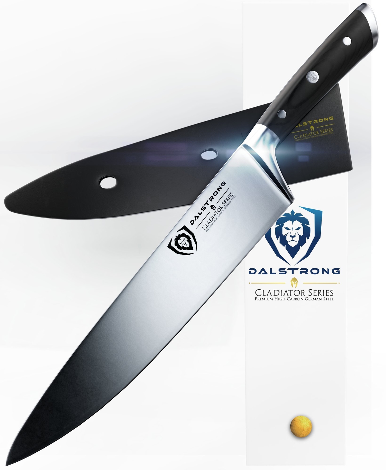 Dalstrong Large Chef Knife Gladiator Series German Hc Steel 10 254mm Picture 1 Of 8