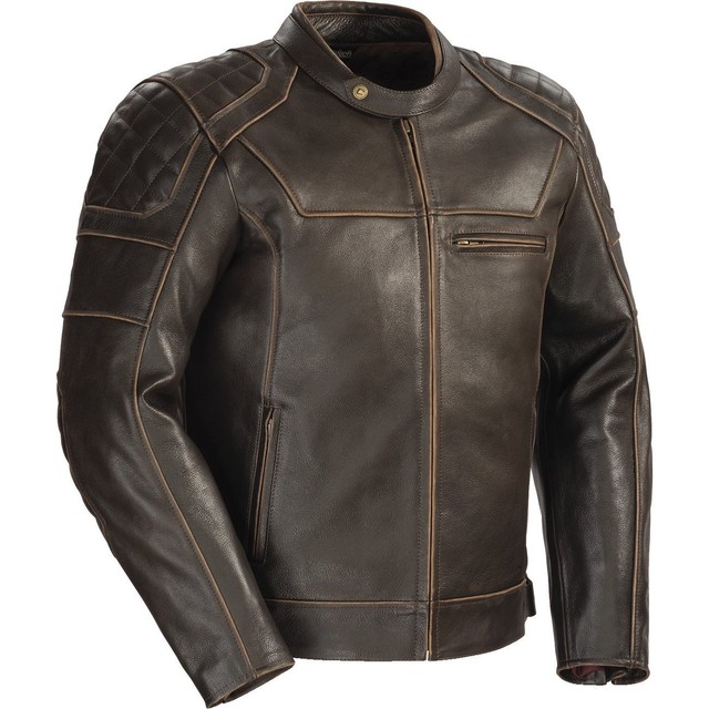 Cortech Men S Dino Leather Motorcycle Jacket Brown Large Cortech Dino Mens Leather Jacket Vintage Brown