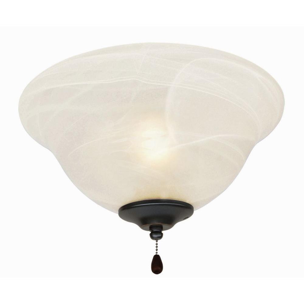 Design House 154211 3 Light Bowl Ceiling Fan Kit Oil Rubbed Ceiling Fan Light Kit Oil Rubbed Bronze Finish Be The First To Write A Review About This Product Picture 1 Of