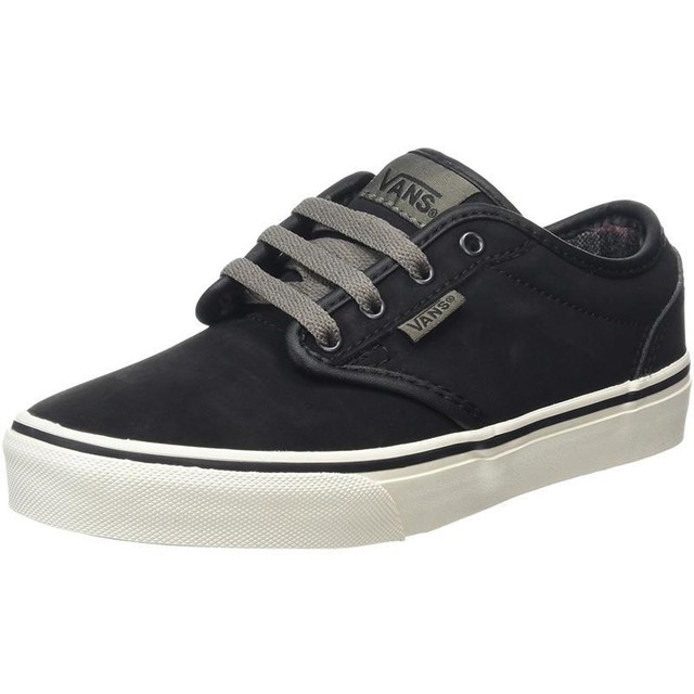 vans atwood black leather trainers vans atwood black leather trainers