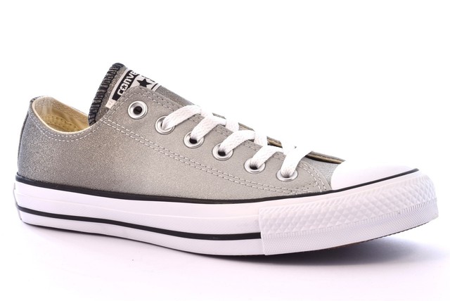 Converse BO 159525C ASH GREY BLACK WHITE Sneaker donna colore Grigio IT Converse BO 159525C ASH GREY BLACK WHITE Sneaker donna colore Grigio IT
