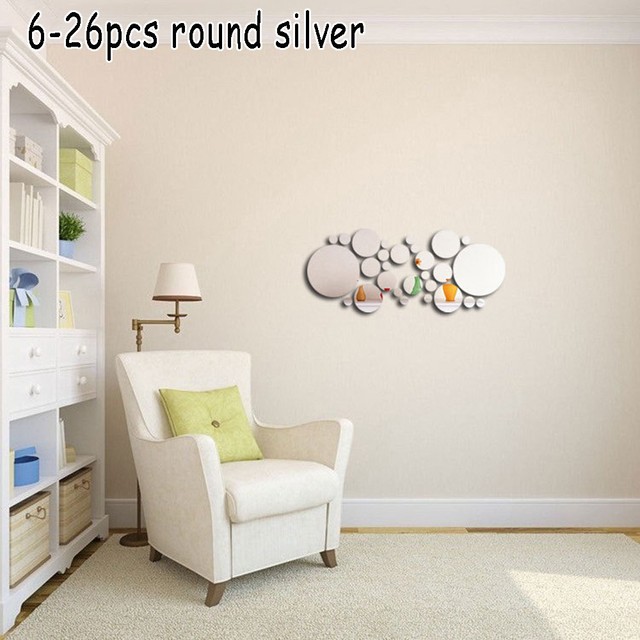 3d Removable Acrylic Decal Art Mural Mirror Wall Stickers Diy Home Picture 12 Of