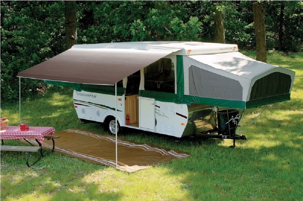 Pop Up Camping Trailer A E Trimline Bag Awning 10ft Sandstone Ebay Picture 1 Of
