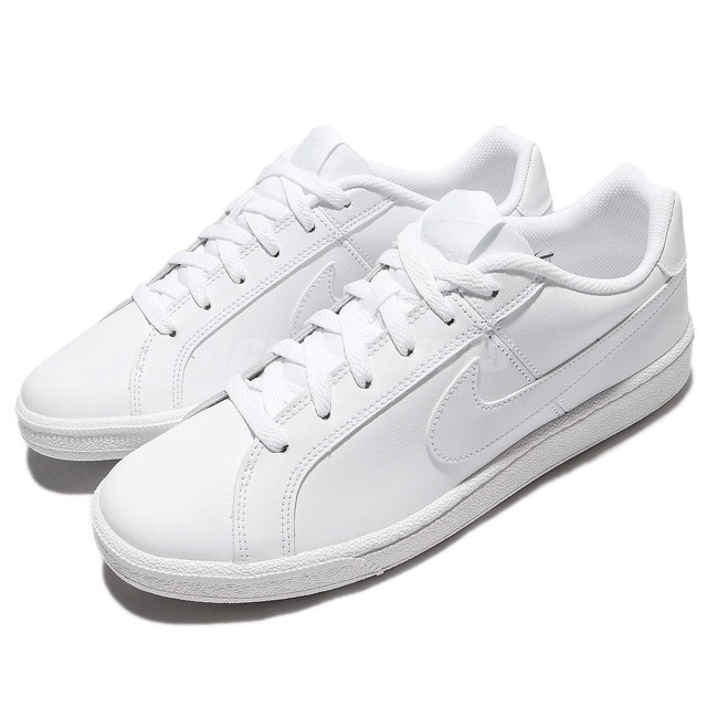 Nike Court Royale Triple White Leather Men Casual Shoes Sneakers 749747111 Nike Court Royale Triple White Leather Men Casual Shoes Sneakers 749747111