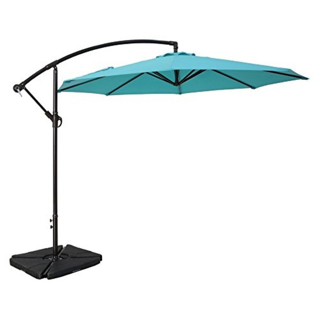 Sumbel Outdoor Living 10 Ft Aluminum Offset Patio Umbrella 8 Steel Sumbel Outdoor Living 10 Ft Patio Umbrella Offset Hanging