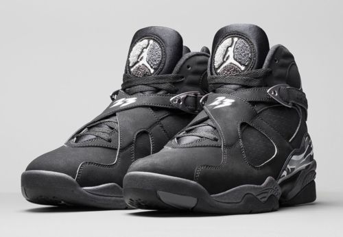 Nike Air Jordan 8 VIII Retro Chrome Black White Graphite Nike Air Jordan 8 VIII Retro Chrome Black White Graphite