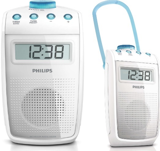 Philips Ae2330 Fm Mw Radio Portable Bathroom Splash Proof Ebay