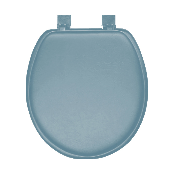 Aqua Plumb Blue Soft Padded Cushion Toilet Seat Round Standard Size Aqua Plumb Blue Soft Padded Cushion Toilet Seat Round Standard Size