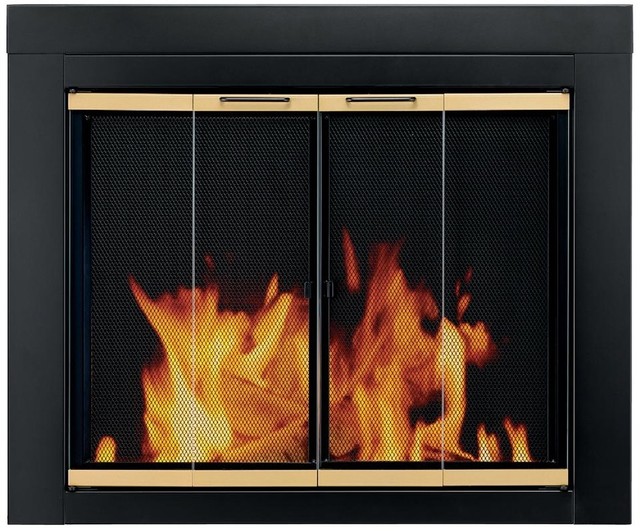 Pleasant Hearth Ar 1020 Arrington Fireplace Gl Door Black Small Small Gl Masonry Fireplace Fire Mesh Doors Door Cover Pleasant Hearth Ar 1020
