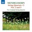 Mendelssohn: String Quartets 2 New Zealand String Quartet Audio CD
