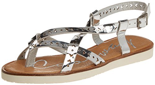 TG. 38 EU COOLWAY Donna Sandali con Cinturino alla Caviglia Argento z1U TG. 38 EU COOLWAY Donna Sandali con Cinturino alla Caviglia Argento z1U