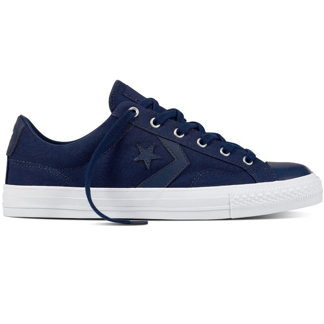 Converse Star Player Ox Midnight Navy Womens Canvas Low Top Trainers Converse Star Player Ox Midnight Navy Womens Canvas Low Top Trainers
