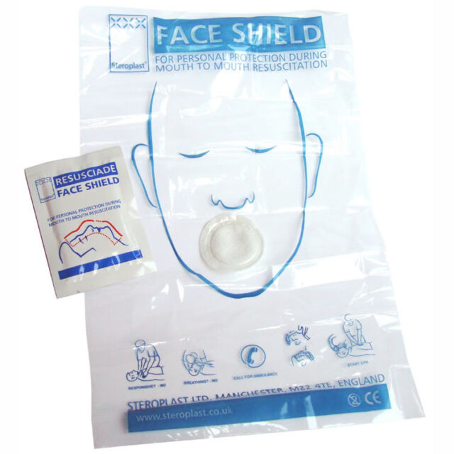 10 X Steroplast CPR Resuscitation Face Shield With Filter First Aid