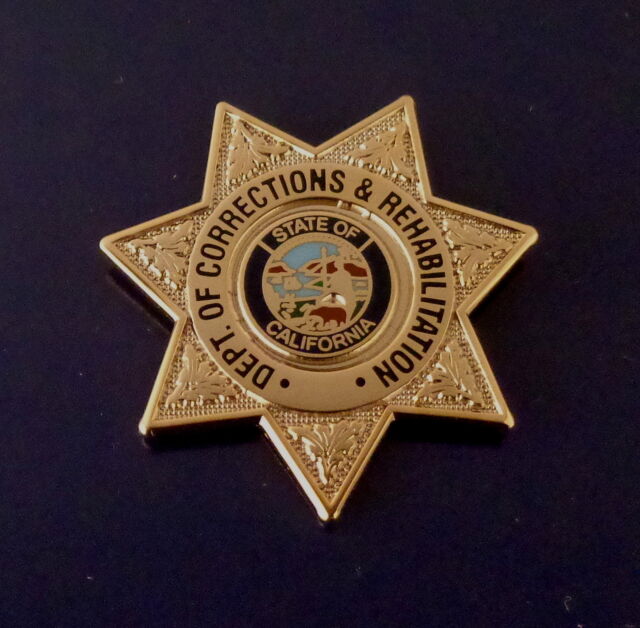 CDCR California Dept of Corrections & Rehabilitation Mini Badge Lapel ...