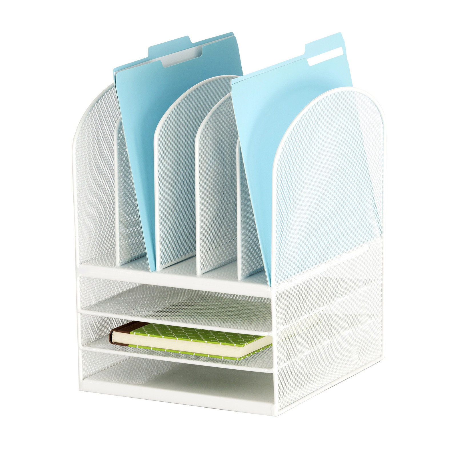 Drawer Organizers Safco S 3266wh Onyx Mesh Desktop Organizer Picture 1 Of