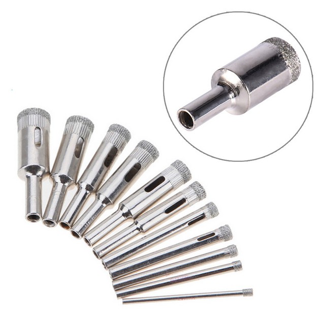 10pcs 3 18mm Diamond Coated Tool Drill Bits Hole Saw Marble Glass 10pcs 3 18mm Diamond Coated Tool Drill Bits Hole Saw Marble Glass Tile Ceramic