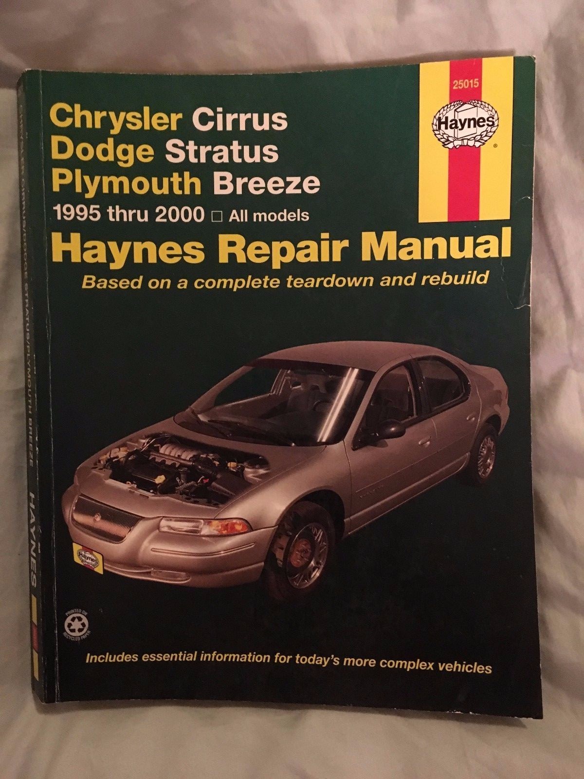 CHRYSLER Cirrus Dodge Stratus Plymouth Breeze 1995 - 2000 Haynes Repair Manual | eBay