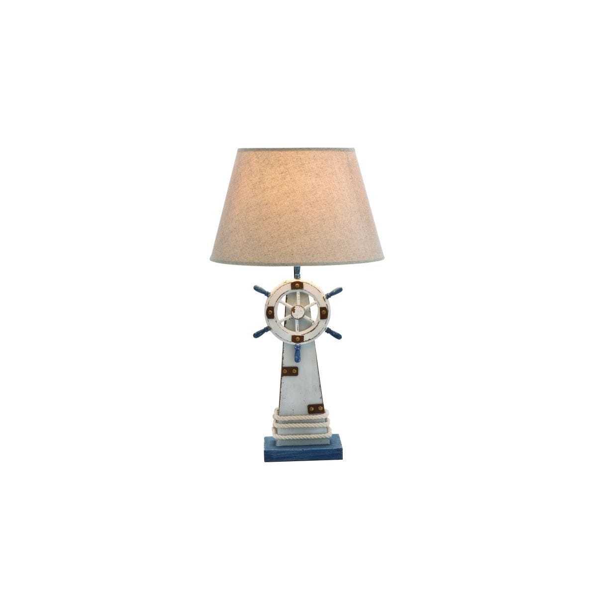 Umae 28754 Deco 79 Wood Lighthouse Table Lamp 7 By 25 Inch