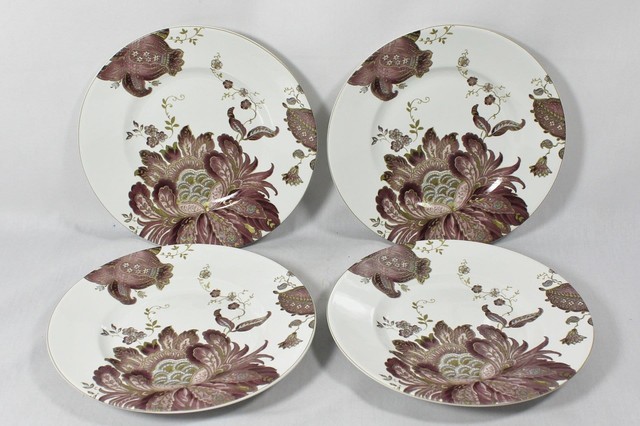222 Fifth Eliza Plum Fine China Porcelain Floral Salad Plates Set of ... 222 Fifth Eliza Plum Fine China Porcelain Floral Salad Plates Set of ...