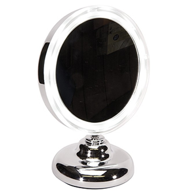 Kingsley Lighted Round Vanity Mirror On Stand M105 Picture 1 Of