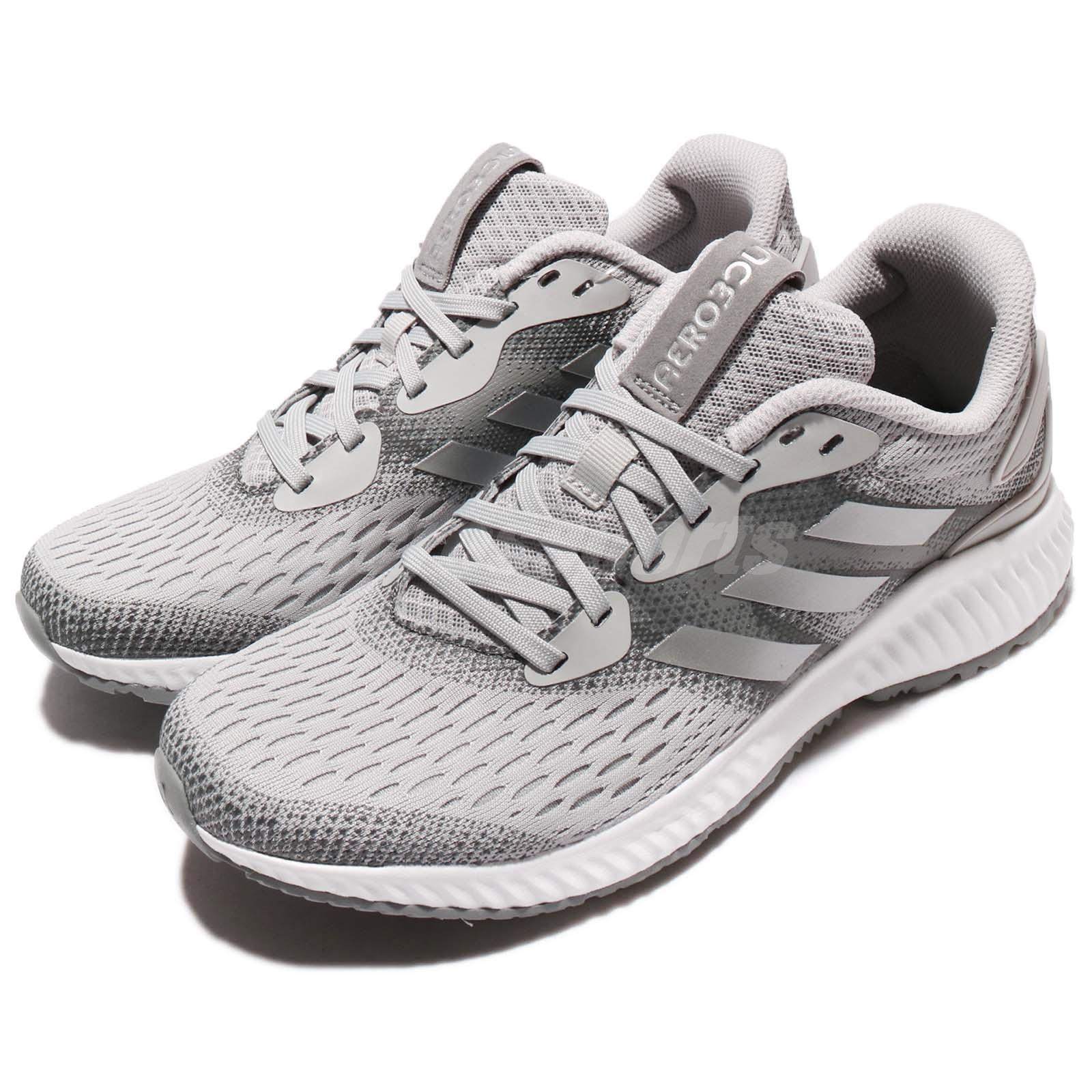 adidas Aerobounce W Bounce Grey White Women Running Shoes Trainer Sneaker BW0293 adidas Aerobounce W Bounce Grey White Women Running Shoes Trainer Sneaker BW0293