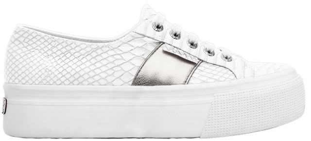 Superga Donna 2790 pusnakew sneakers per il tempo libero Scarpe s00cjz0900 Bianco Grigio Nuovo Superga Donna 2790 pusnakew sneakers per il tempo libero Scarpe s00cjz0900 Bianco Grigio Nuovo