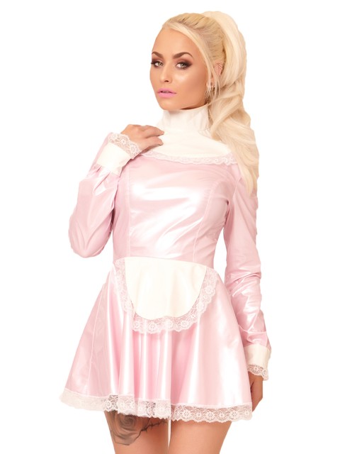 Honour Pink Pvc Melody Maid Dress Xs Ebay Honour Pink Pvc Melody Maid Dress