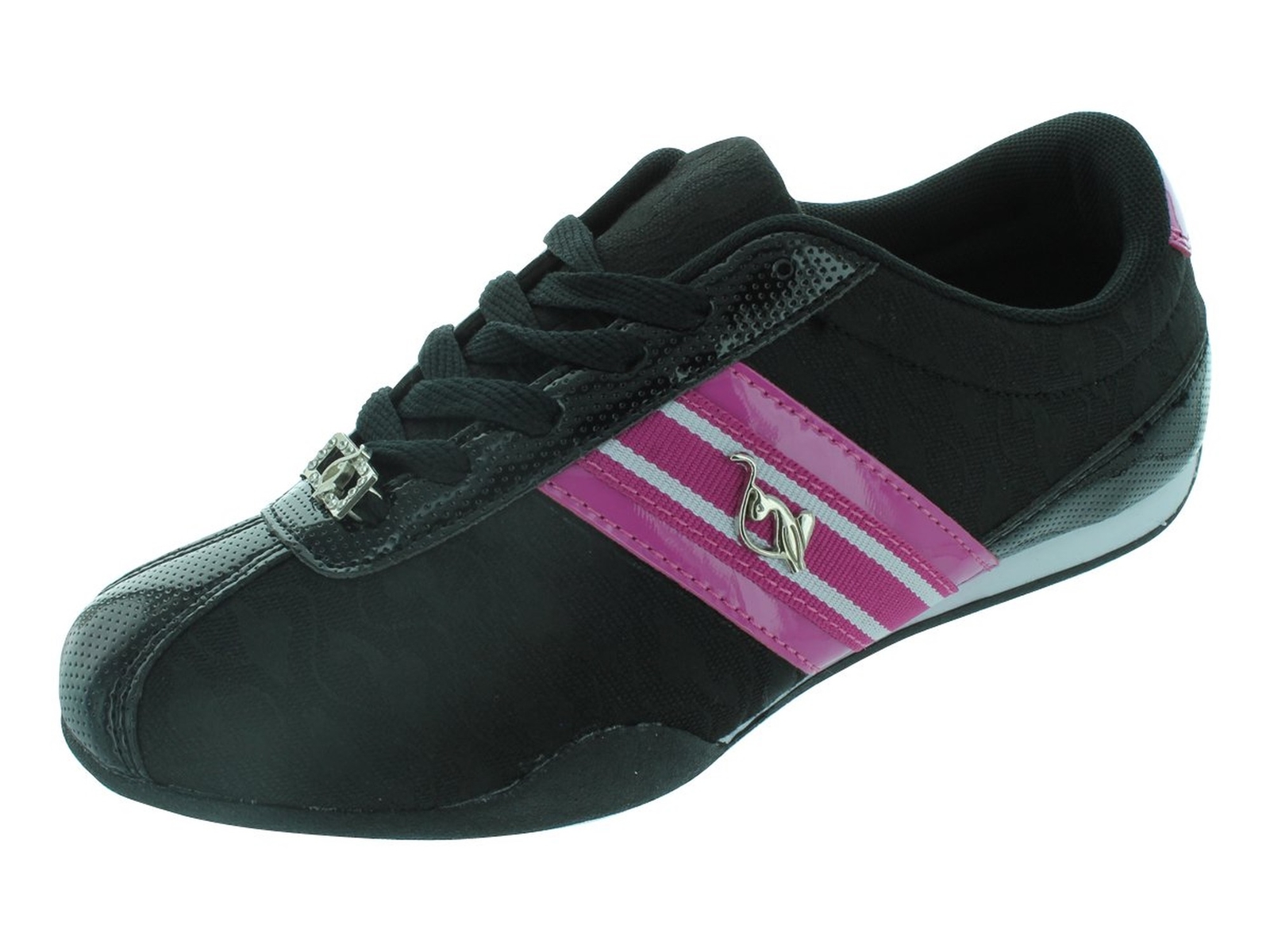 Baby Phat Elisa Womens Athletic Black/Fuchsia Size 7 M Baby Phat Elisa Womens Athletic Black/Fuchsia Size 7 M