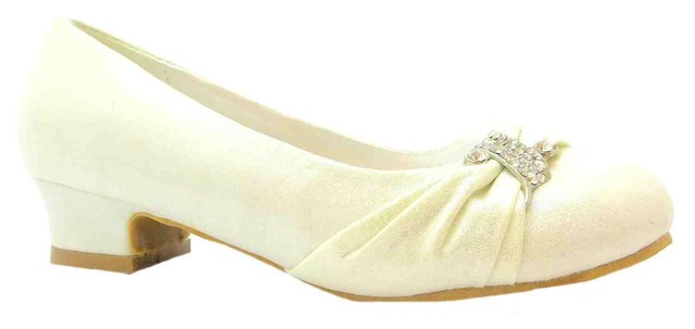 Rainbow Anastasia S Ivory Satin Low Heel Bridesmaid Wedding Rainbow Anastasia S Ivory Satin Low Heel Bridesmaid Wedding Shoes New