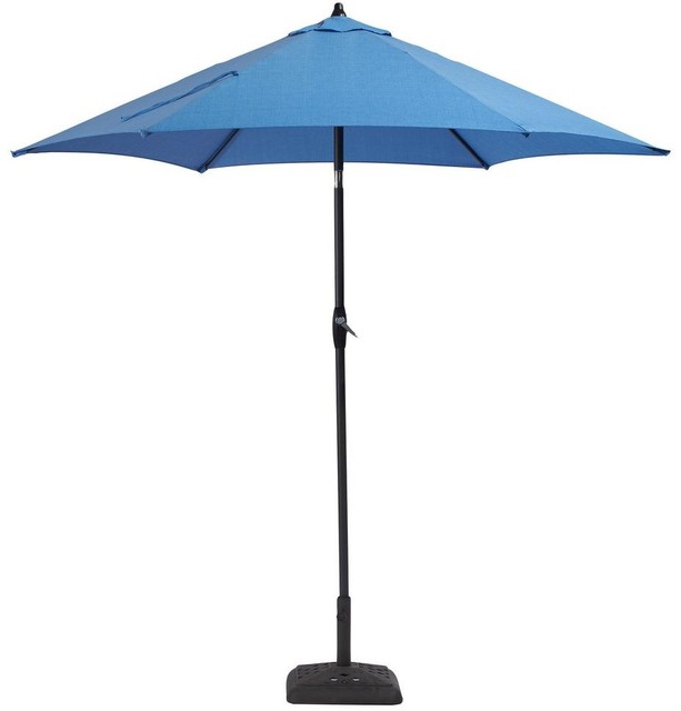 Hampton Bay Patio Umbrella Designs Hampton Bay Patio Umbrella 9 Ft Aluminum Crank Periwinkle Tilt