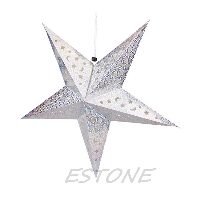 Hot Laser Star Paper Lantern Lampshade Wedding Party Xmas Pub Picture 11 Of