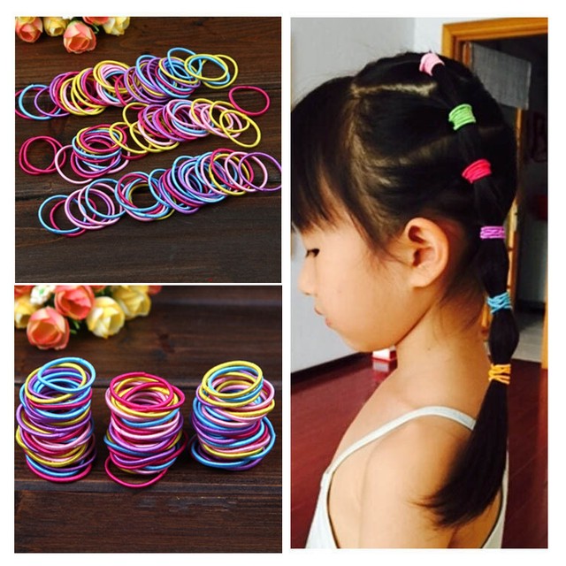 Kids Baby Girl 13 Pcs Elastic Hair Bands Ponytail Holder Head ...
