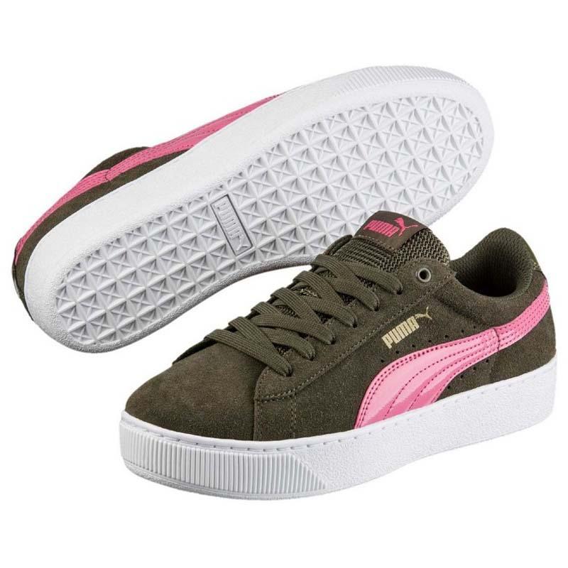 Puma Vikky Donna Sneakers scarpe casual 363287 007 verde oliva rosa NUOVO Puma Vikky Donna Sneakers scarpe casual 363287 007 verde oliva rosa NUOVO
