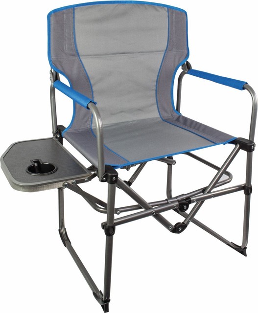 Highlander Compact Directors Folding Chair With Side Table Camping Compact Directors Chair With Side Table Folding Camping Outdoor