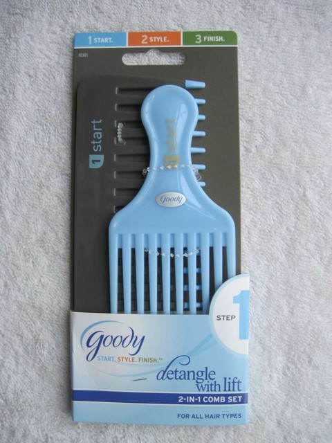 Goody Detangle With Lift 133 in 13 Comb Set Hair Pick Wide Tooth ...