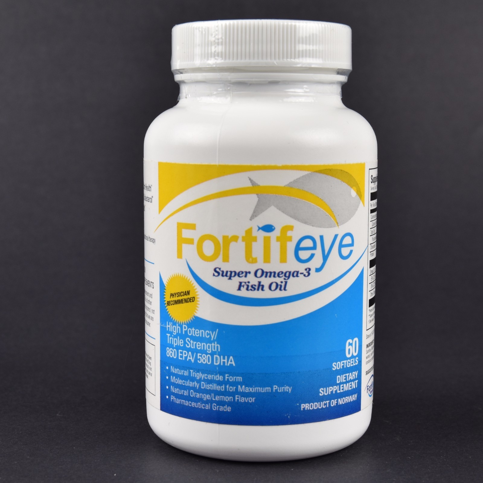fortifeye vitamins super omega 3 fish oil natural triglyceride 60 fish oil triglyceride form brands