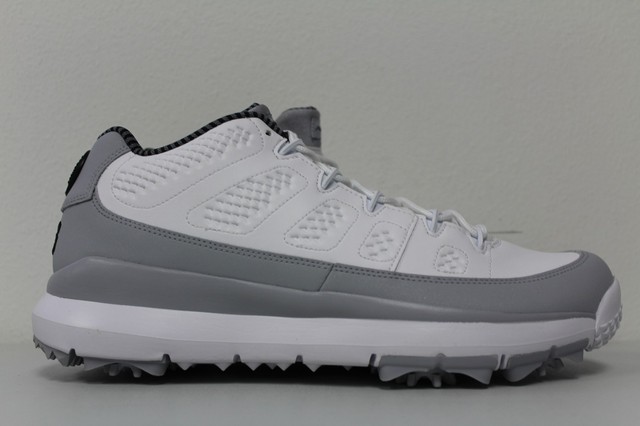 SZ 10 - 2 NIKE AIR JORDAN IX 9 RETRO GOLF WHITE-WOLF GREY &?BLACK-RED SZ 10 - 2 NIKE AIR JORDAN IX 9 RETRO GOLF WHITE-WOLF GREY &?BLACK-RED
