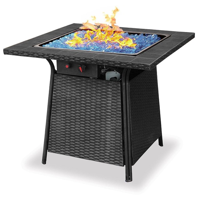 Blue Rhino Endless Summer Outdoor Patio Propane Gas Lava Rock Blue Rhino Endless Summer Outdoor Patio Propane Gas Glass Fire Pit