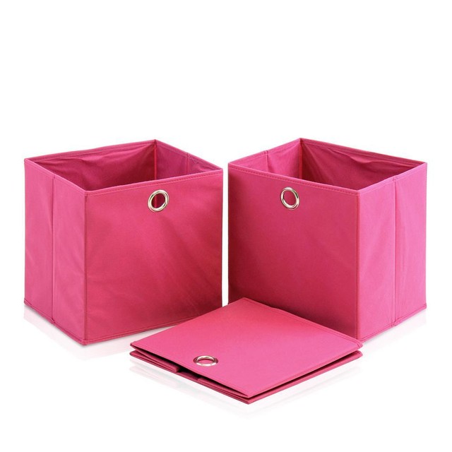 Furinno Laci Nw13117 Foldable Storage Organizer With Round Ring Furinno Laci Pink Non Woven Fabric Storage Bin With Handle 3 Pack