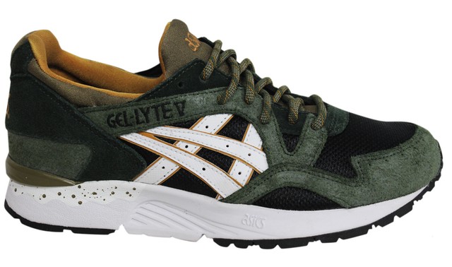 ASICS Gel lyte V con lacci verde nera uomo da Ginnastica sintetici H5U1N 9001 ASICS Gel lyte V con lacci verde nera uomo da Ginnastica sintetici H5U1N 9001