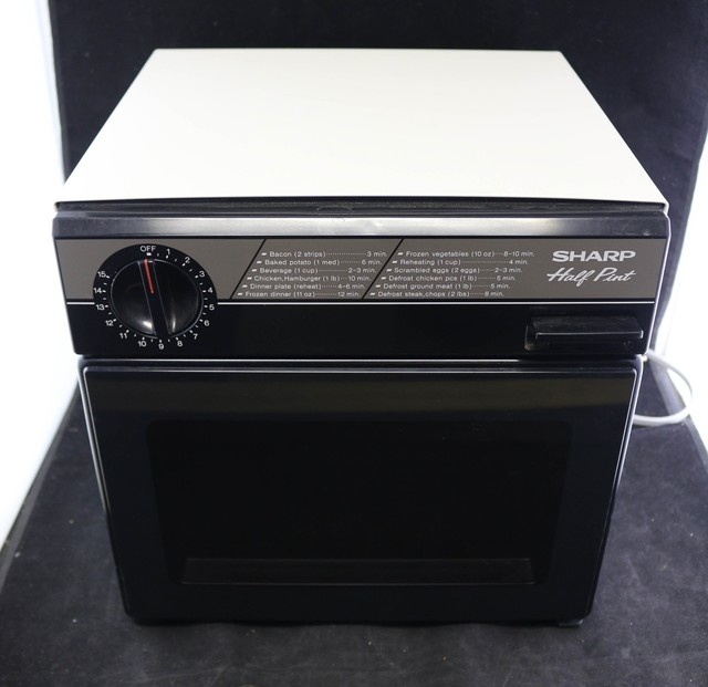 Vtg 80s Sharp Half Pint Dorm Rv Small Microwave Retro Og Vtg 80s Sharp Half Pint Dorm Rv Small Microwave Retro Og Mechanical Timer