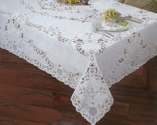 Battenberg Crochet Vinyl Lace Tablecloth White 60 X 104 Oblong Elrene Crochet Lace White Vinyl Tablecloth 60x104 Oblong Mother S Day Hot