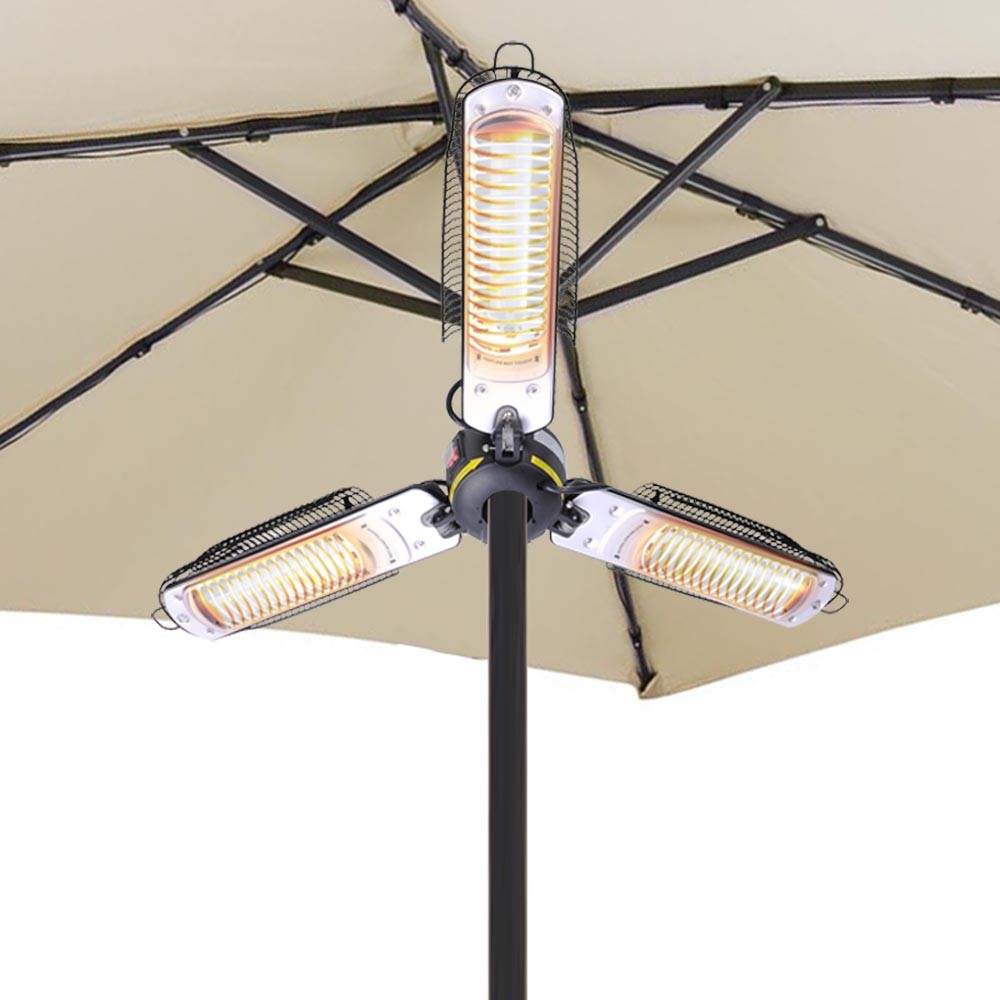 Yescom 1500w Folding Umbrella Electric Patio Space Heater For Indoor Picture 1 Of 11