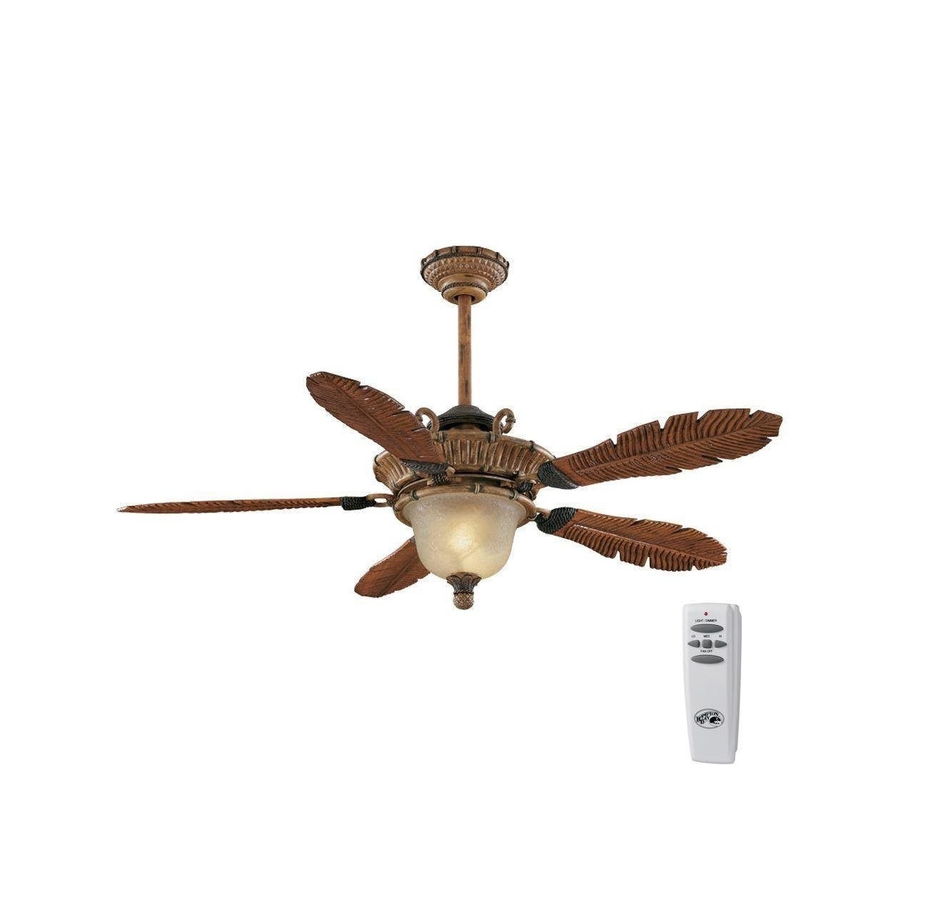 Hampton Bay Tropics 54 In Weathered Cane Ceiling Fan Picture 1 Of