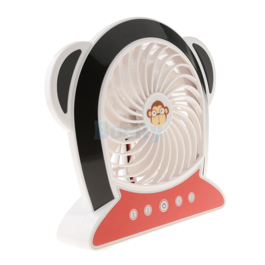 Black Portable Usb Mini Cooler Cooling Desk Fan For Pc Laptop Picture 1 Of 11
