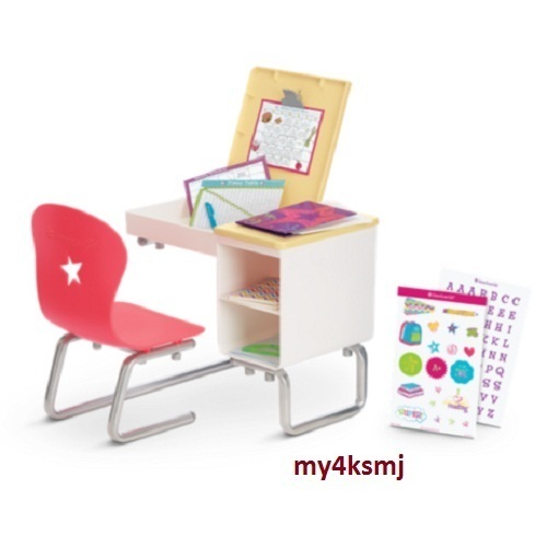 Truly Me American School Desk Set Flip Top With Accessories Ebay American School Desk Flip Top Set For Doll Lots Of Play Ships