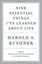 Nine Essential Things I've Learned about Life - Hardcover NEW Harold S. Kushn 20