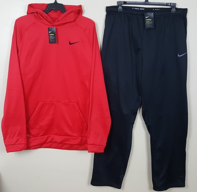 red nike suit