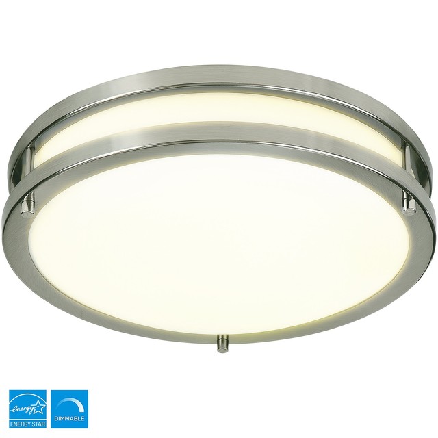 Lb72118 Led Flush Mount Ceiling Light Antique Brushed Nickel 12 Inch Lb72118 Led Flush Mount Ceiling Light Antique Brushed Nickel 12 Inch 15w